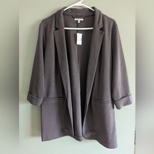 NWT Maurices Open Front Blazer Light Purple